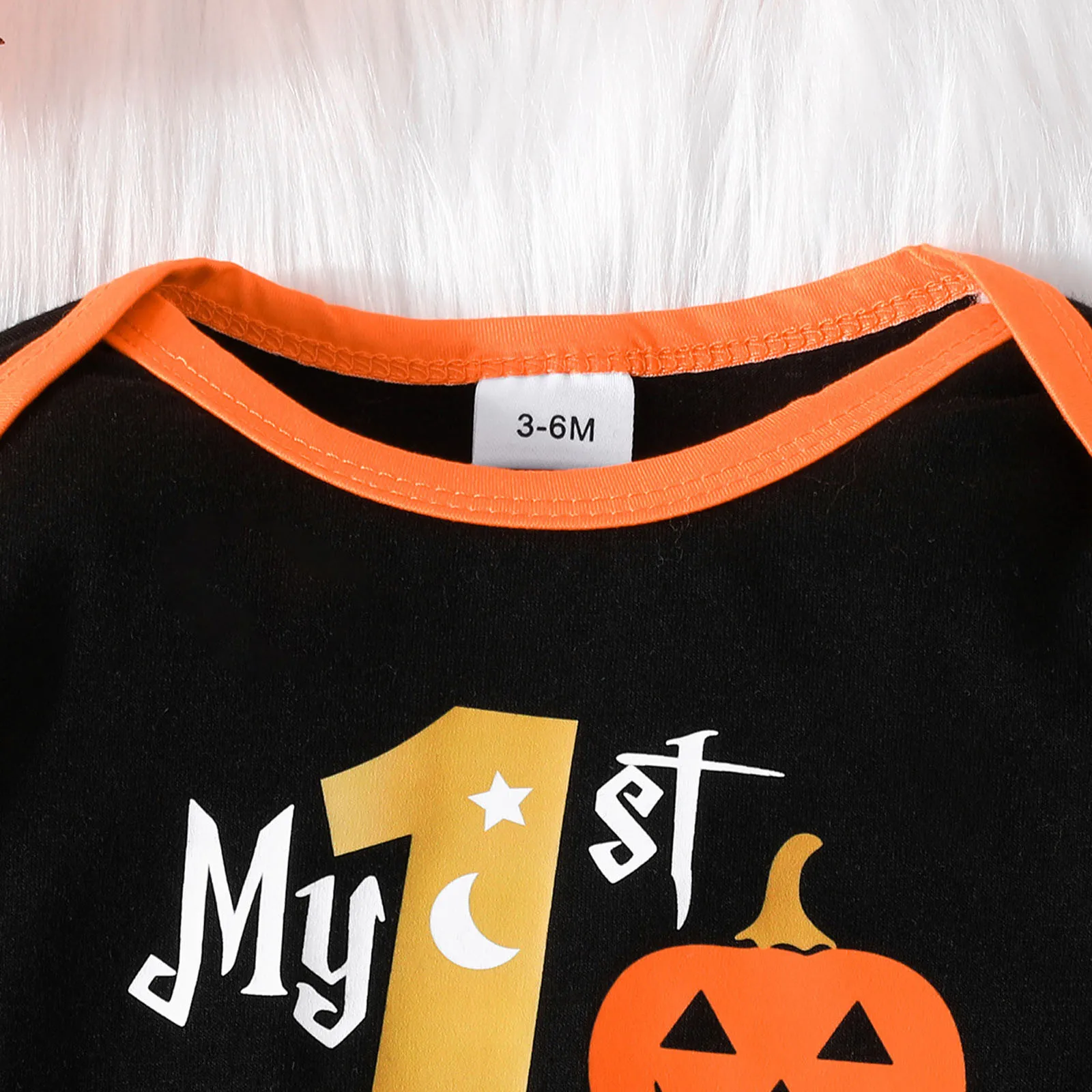 My First Halloween Baby Outfit Sets For Boys Girls Pumpkin Romper+Orange Black Patchwork Romper Pants+Hat Baby Halloween Clothes