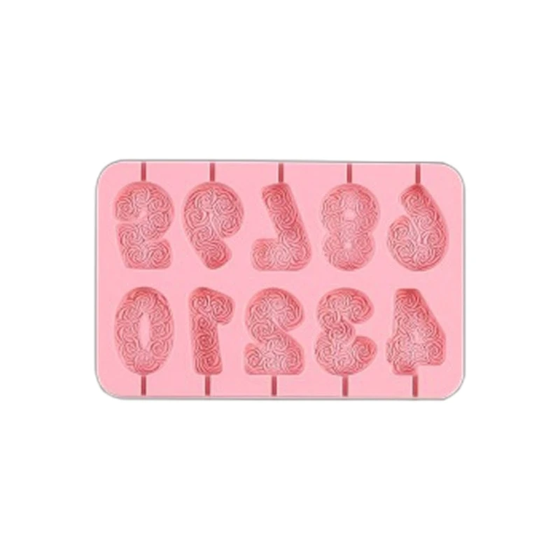 High-Quality Number Silicone Molds for Making Perfect Birthday Candles and Lollipops for Any Home