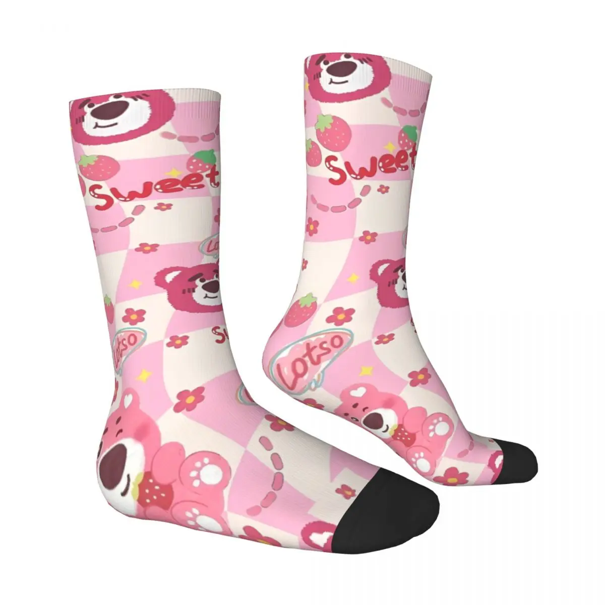 Sweet Lotso Socks Harajuku Stockings Spring Anti Slip Men's Socks Soft Printed Outdoor Socks