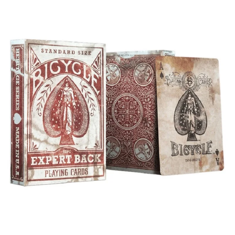 Bicycle Expert Back Playing Cards Distressed Vintage Deck USPCC Collectible Poker Entertainment