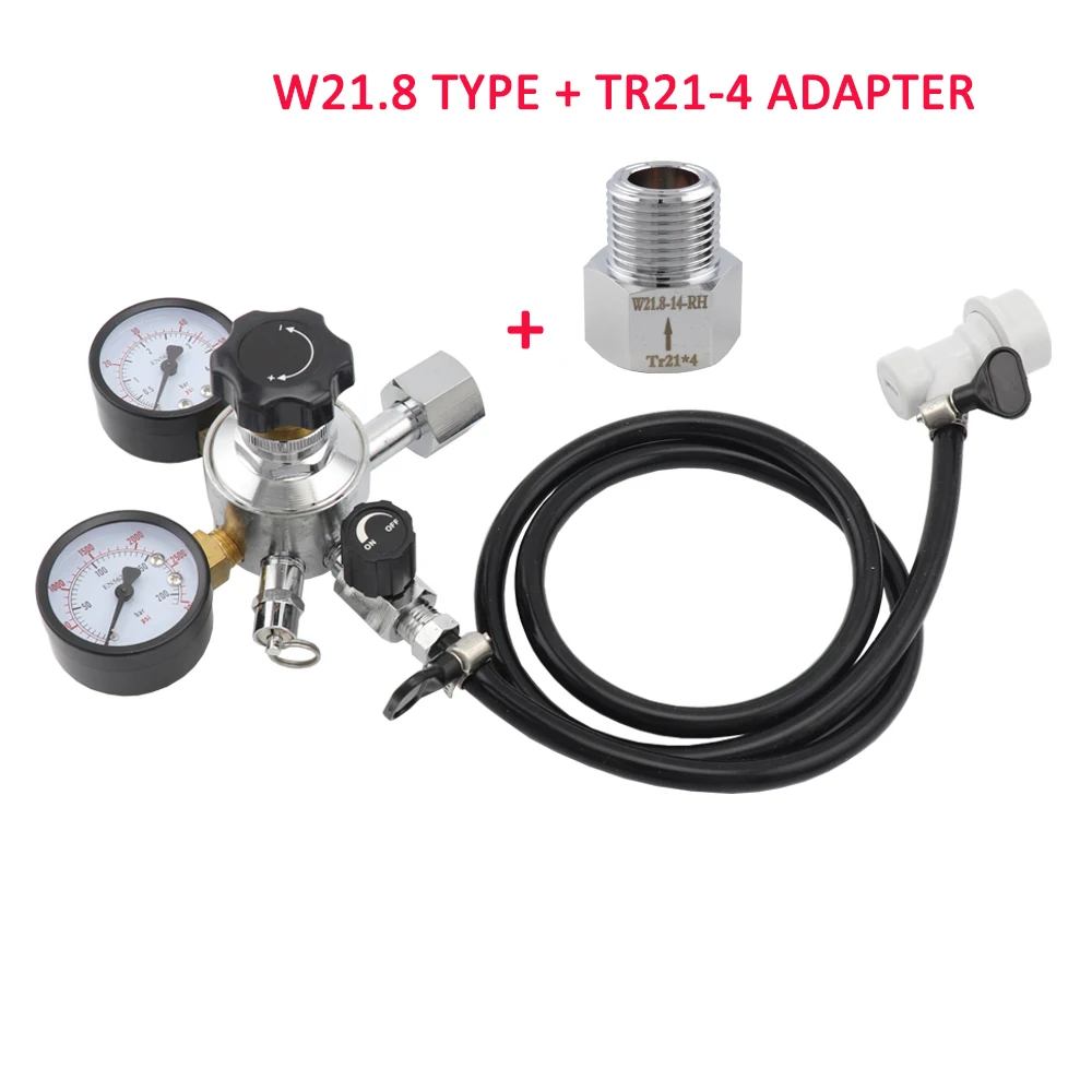 

Двойные датчики, регулятор давления CO2, предохранительный клапан для домашнего пивоварения, пива, бочка, Газовая линия в сборе, 0-3000 PSI, резервуар, давление