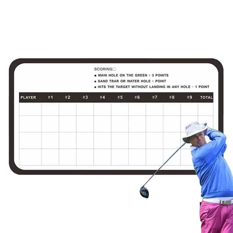 Golf Scorecard Board Data Record Board Whiteboard Erasable Whiteboard Dry Erase Score Card Reusable Data Record Board Whiteboard