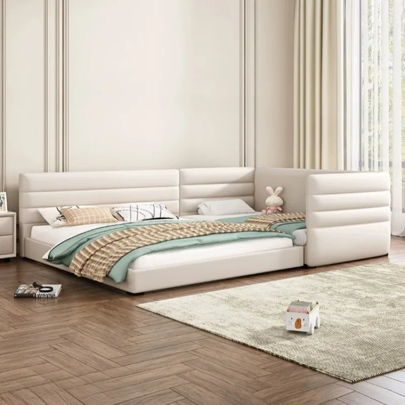 

Full Size Headboard Children Bedroom Beds Kids Room Family Parent Child Adults Bed Frames 180x200cm Queen Many People Furniture