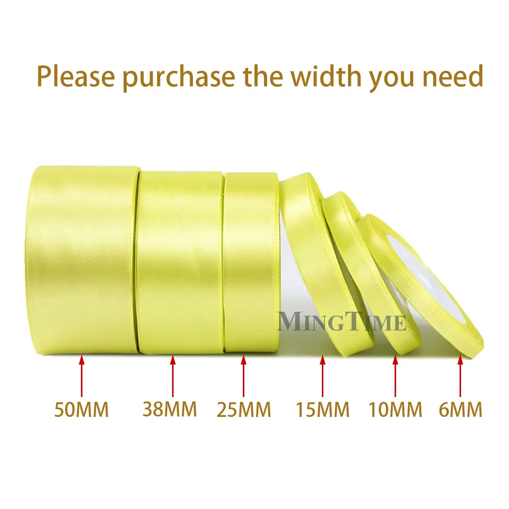 Satin Ribbon 22Meters 6mm 10mm 15mm 25mm 38mm 50mm Perfect for Sash Gift Bow Handmade DIY Craft Wedding Party Supply Decoration