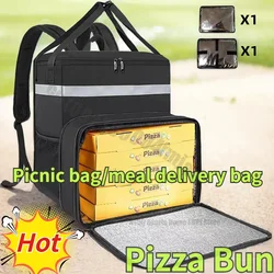 Pronto stock zaino borsa per la consegna della pizza scatola di consegna portatile borsa isolante spessa di grande capacità borsa da consegna zaino da ciclismo