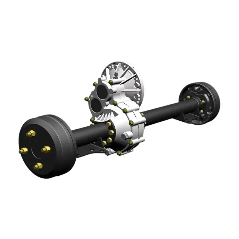 Differential front and rear axle motor drive assembly, bridge semi-floating type with propeller, half shaft bearing 6206