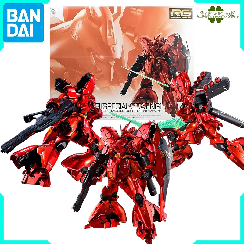 

Bandai Original GUNDAM PB RG Series MSN-04 SAZABI[SPECIAL COATNG] Anime Action Figure Assembly Model Toys Model Ornaments Gifts