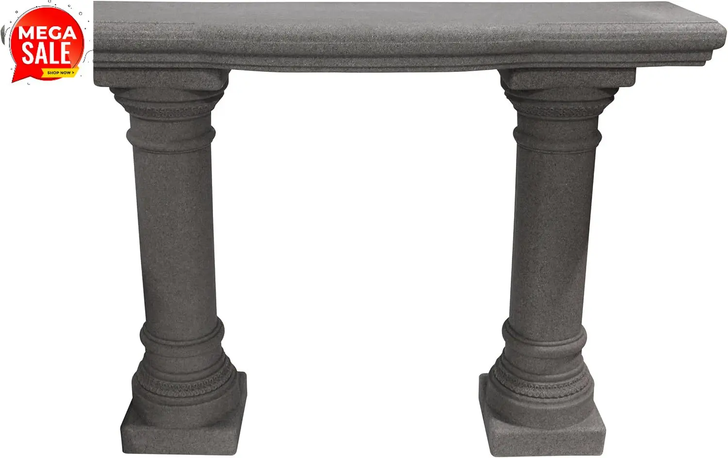 

Легкая садовая полка из натурального песчаника с колоннами, 48 дюймов, гранит, модель 2316