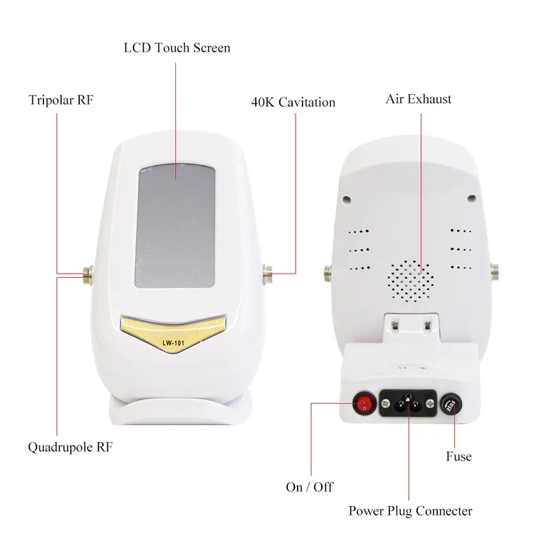 AOKO 40K  Cavitation Ultrasonic Body Slimming Machine  Beauty Device Facial Massager RF Skin Tighten Lifting Skin Care Tool