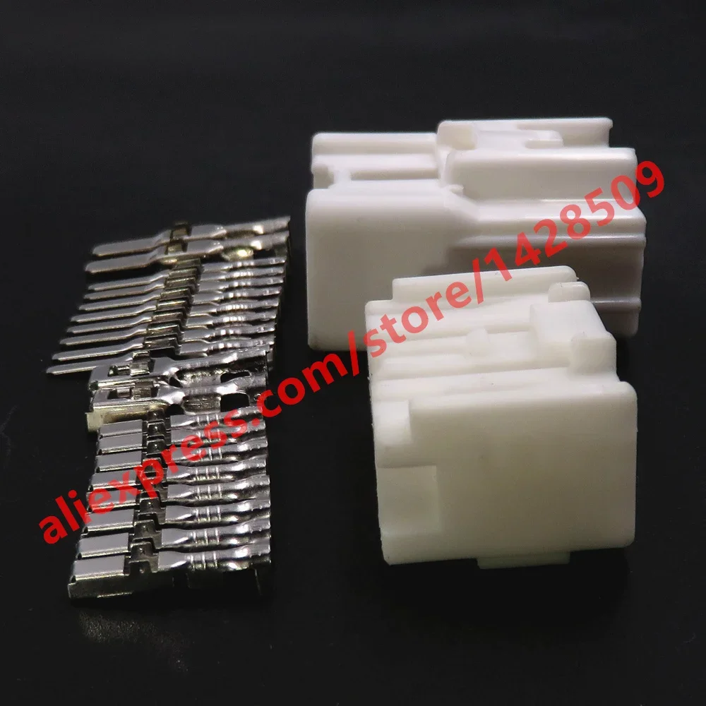 1 Set 10 Pin Car Male Female Composite Connector 6520-1150 6520-1142 BH0607-08 2.2 4.8 Series Auto Wiring Terminal Socket
