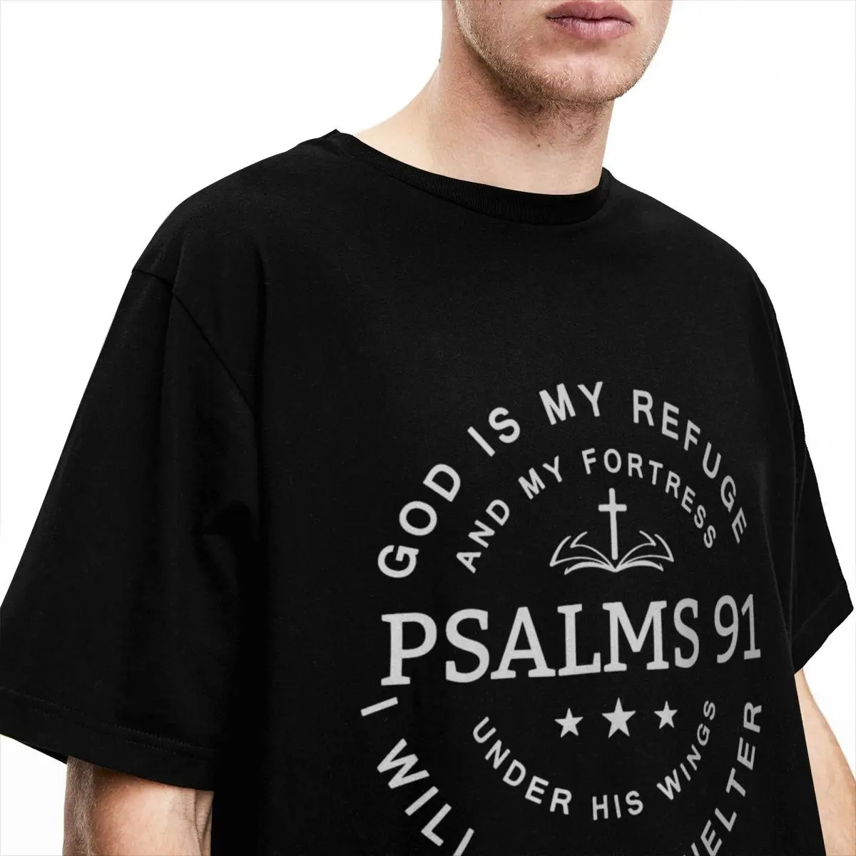 Christian Bible Gateway Psalm 91 Men Women's T Shirts Christ Christianism Accessories Fashion Tee Shirt 100% Cotton Graphic