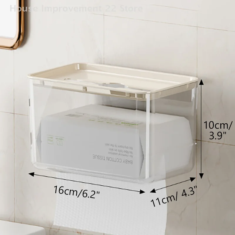 New Clear Acrylic Tissue Box Holder Tissue Dispenser Napkin Holder Car Home Office Desktop Tissue Storage Box Organizer