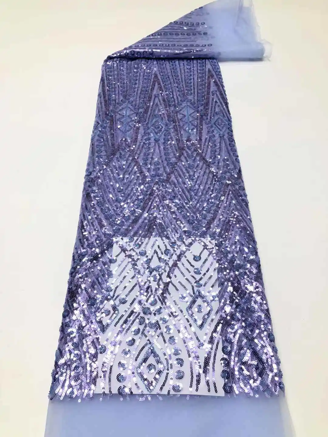 2025 جودة عالية الأفريقي تول أقمشة الدانتيل اليدوية الخرز النيجيري الترتر الأربطة الأقمشة 5 ياردة للنساء فستان الحفلات