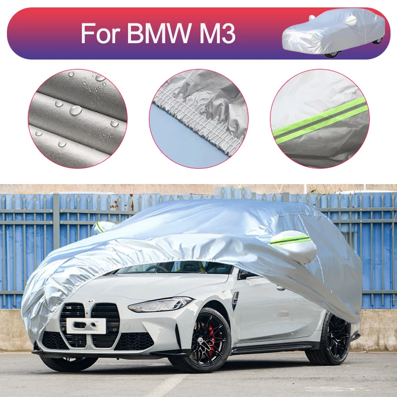 

For BMW M3 Outdoor Protection Full Car Covers Snow Cover Sunshade Waterproof Dustproof Exterior Car Accessories