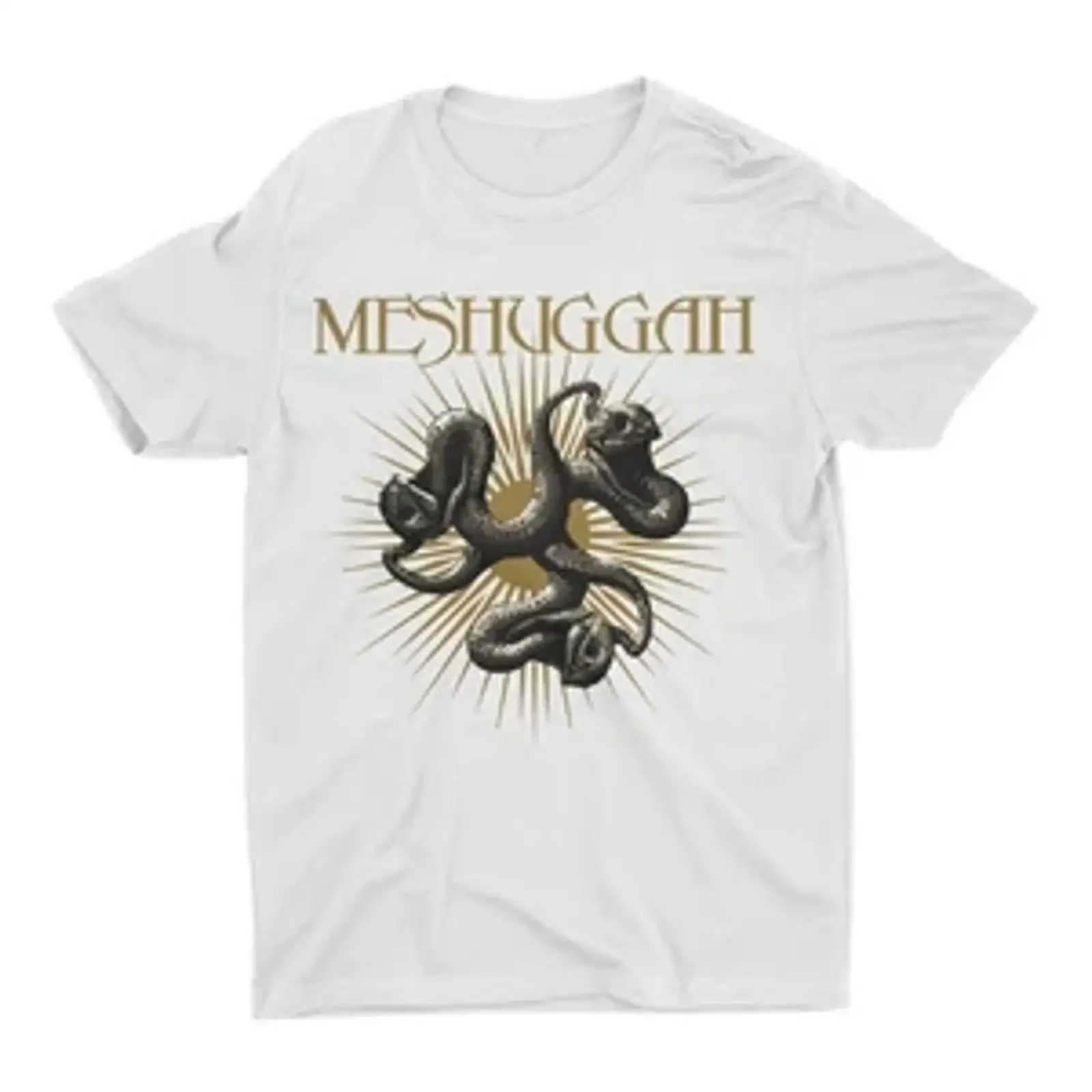 Meshuggah Band for Fans White Cotton T Shirt Full Size S 5XL vintage Washed Soft Stretched Top For Everyday Wear