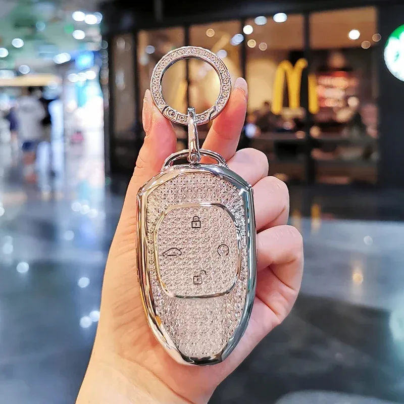 

For GAC Trumpchi M8 Keycase E9 Empow Emkoo GS3 Shadow Speed GM8 j16 j15 M7 Keycover Keyshell Keychain Case Buckle car key bag