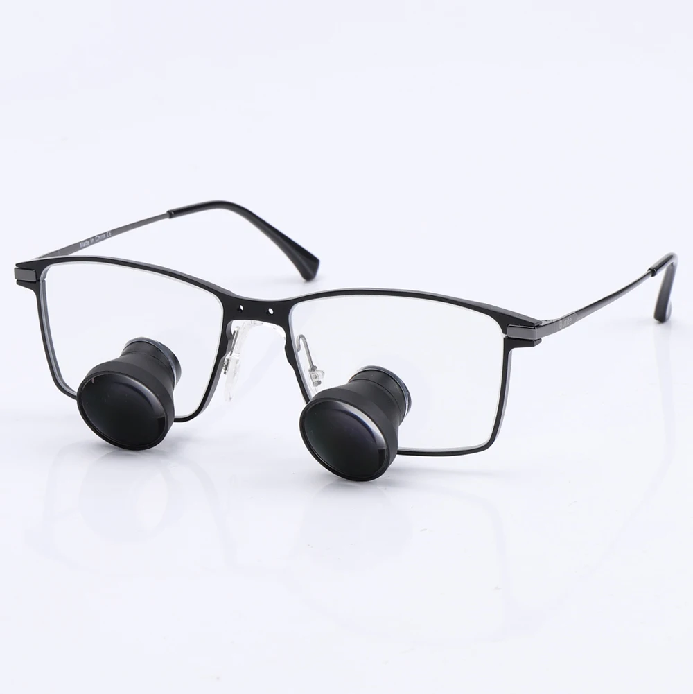 2.5X 3.0X 3.5X TTL Loupes Binoculars Dental Magnifying Glasses Embedded Loupe Dental Loupes Titanium Alloy Frame