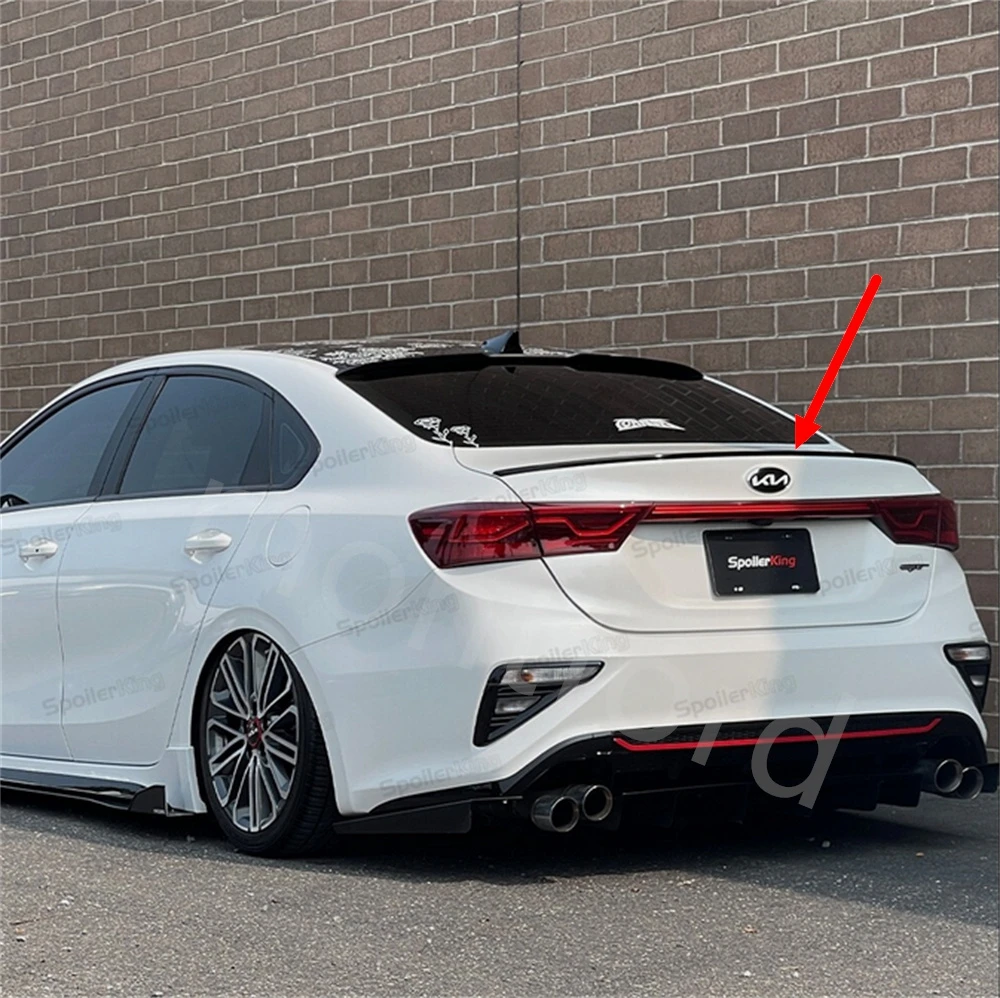 

SpoilerKing Rear Window Roof Spoiler Wing (Fits: Kia Forte 2019-present) Gloosy Black FRP