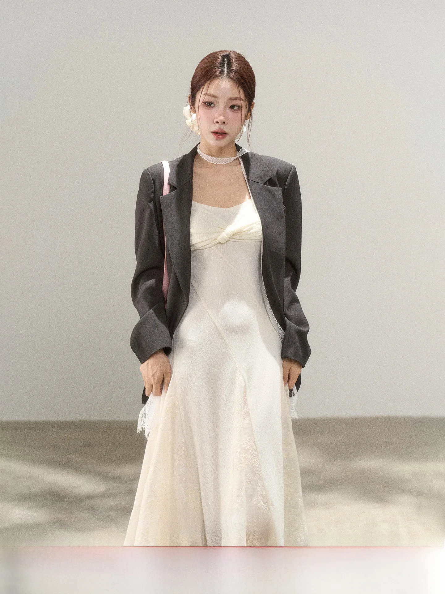 

Новый корейский элегантный свободный пиджак с длинными рукавами для женщин 2025 года, премиум-класса, в стиле Wildberry, для повседневной носки