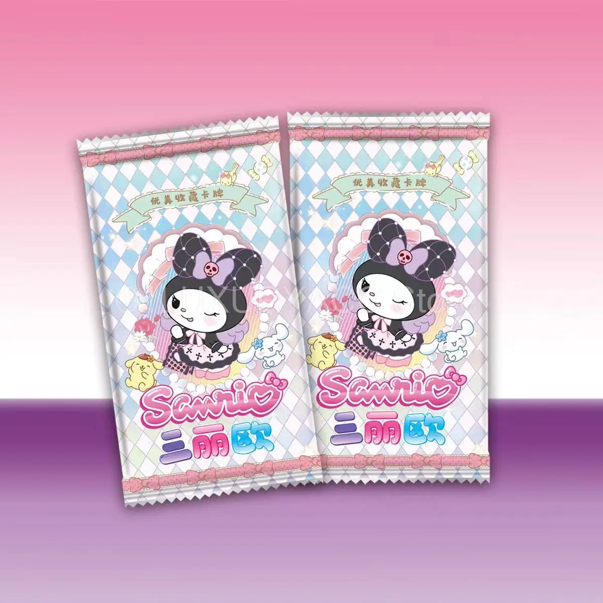 Новинка Sanrio Kuromi Hello Kitty сияющая карточка мультфильм моя мелодия Cinnamoroll торговая карточка детские настольные игрушки рождественские