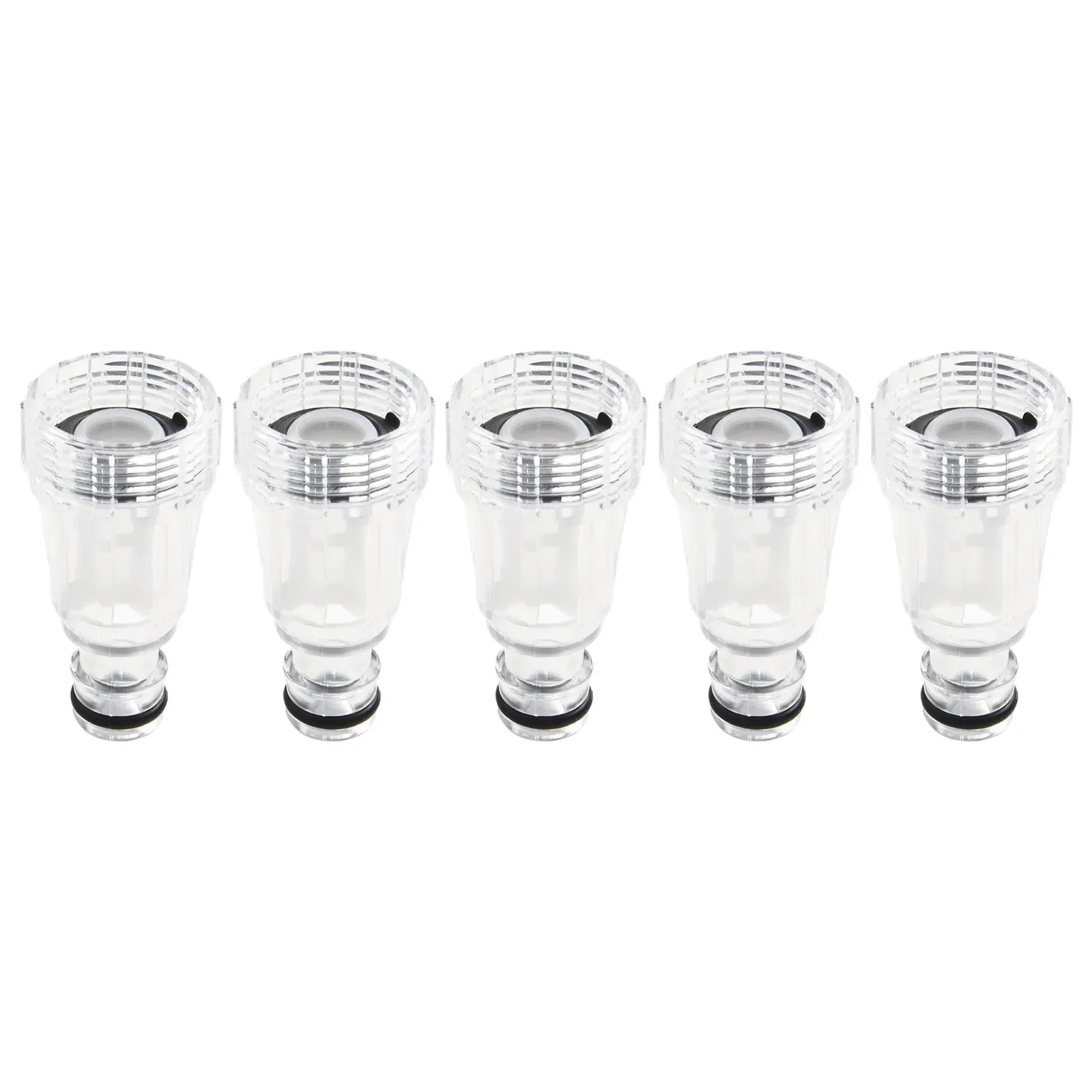 Pressure Washer Water Inlet Filter Transparent Plastic Replacement Tool 5pcs Parts Accessories Useful High Pressure Washer
