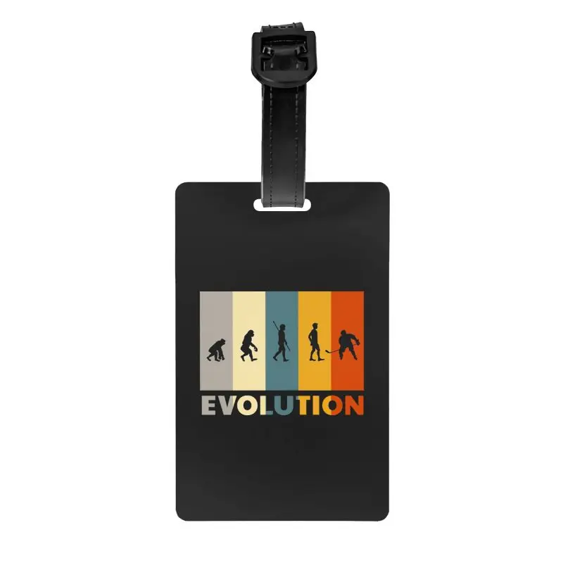 Evolution Ice Hockey Luggage Tag for Suitcase Privacy Protection Travel Bag Baggage Tag Privacy Cover Name ID Card Labels