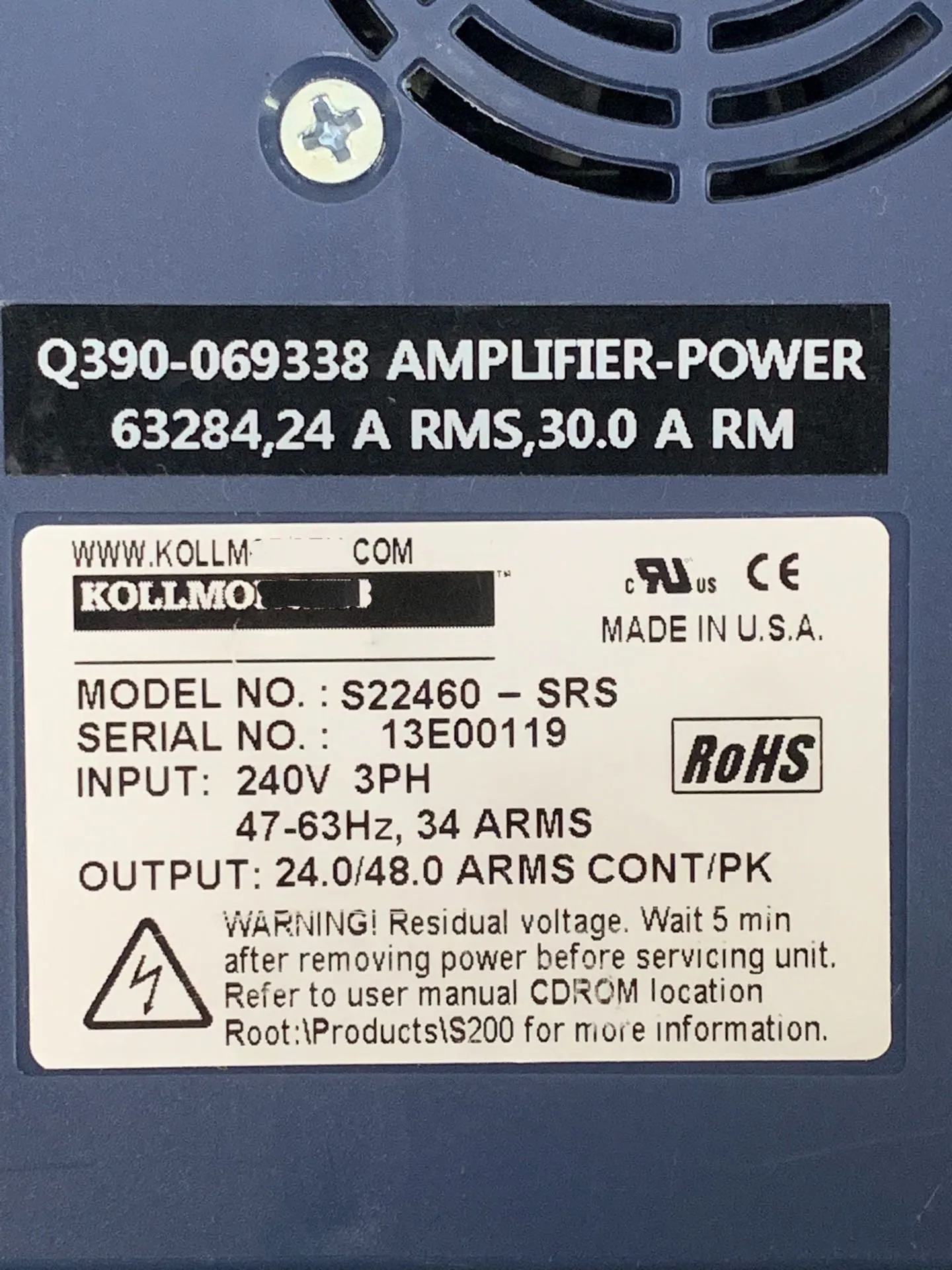 Сервопривод S22460-SRS для Danaher S22460-SRS