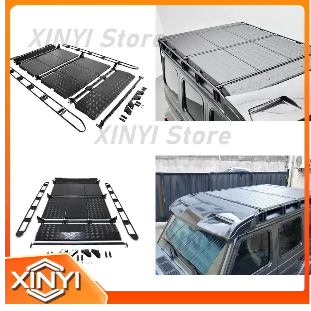 For Benz G Wagon W464 4x4 Long Short Style Luggage Rack Universal Roof Frame Cargo Carrier for G63 G500 G350 Roof Rack SUV