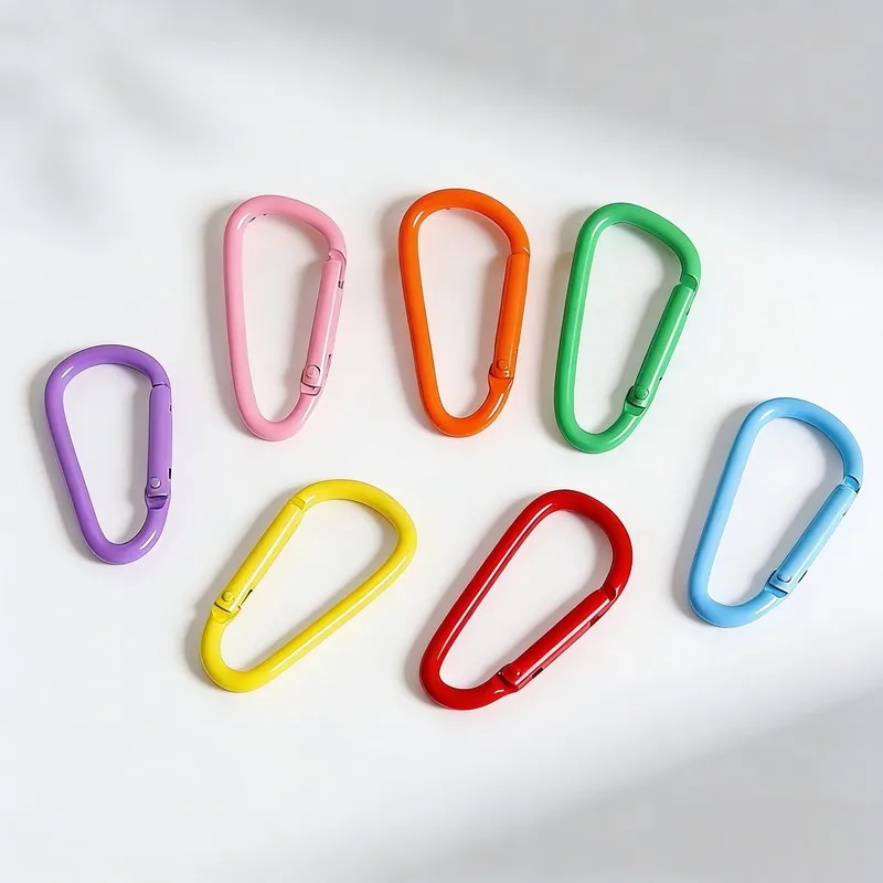 Compact Portable Size Lightweight Carabiner Hooks, 39 pcs, Camping Small Gear Clip, Multipurpose, Versatile
