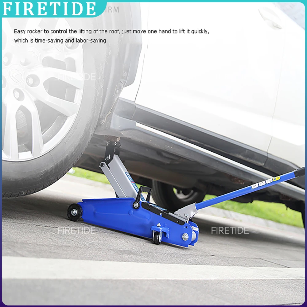 

Hydraulic Trolley Floor Jack 2 Ton Portable Heavy Duty Car Lift with Carry Case Steel handle Profile Tyre Repair Tools