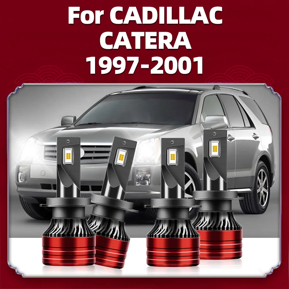 LED Headlight 20000LM 120W Super Bright High Low Beam H7 Bulb 12V Auto Car Vehicles For CADILLAC CATERA 1997 1998 1999 2000 2001