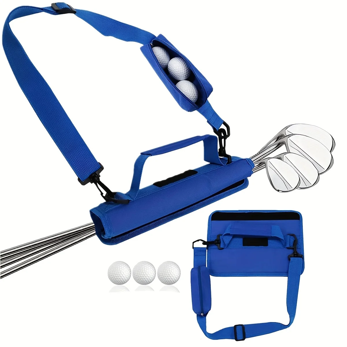 Poudres de golf légères bleues, demi-caddie, sac de club d\'entraînement portable, accessoires de sport, 2024