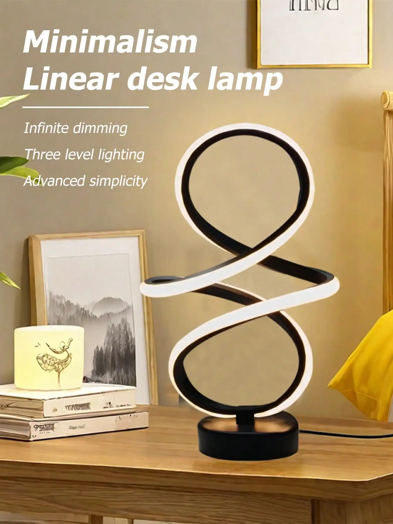 LED Creative Artistic Decorative Bar Counter Lamp, Modern Minimalist Atmosphere Tabletop Desk Lamp For Bedroom,Study Bedside