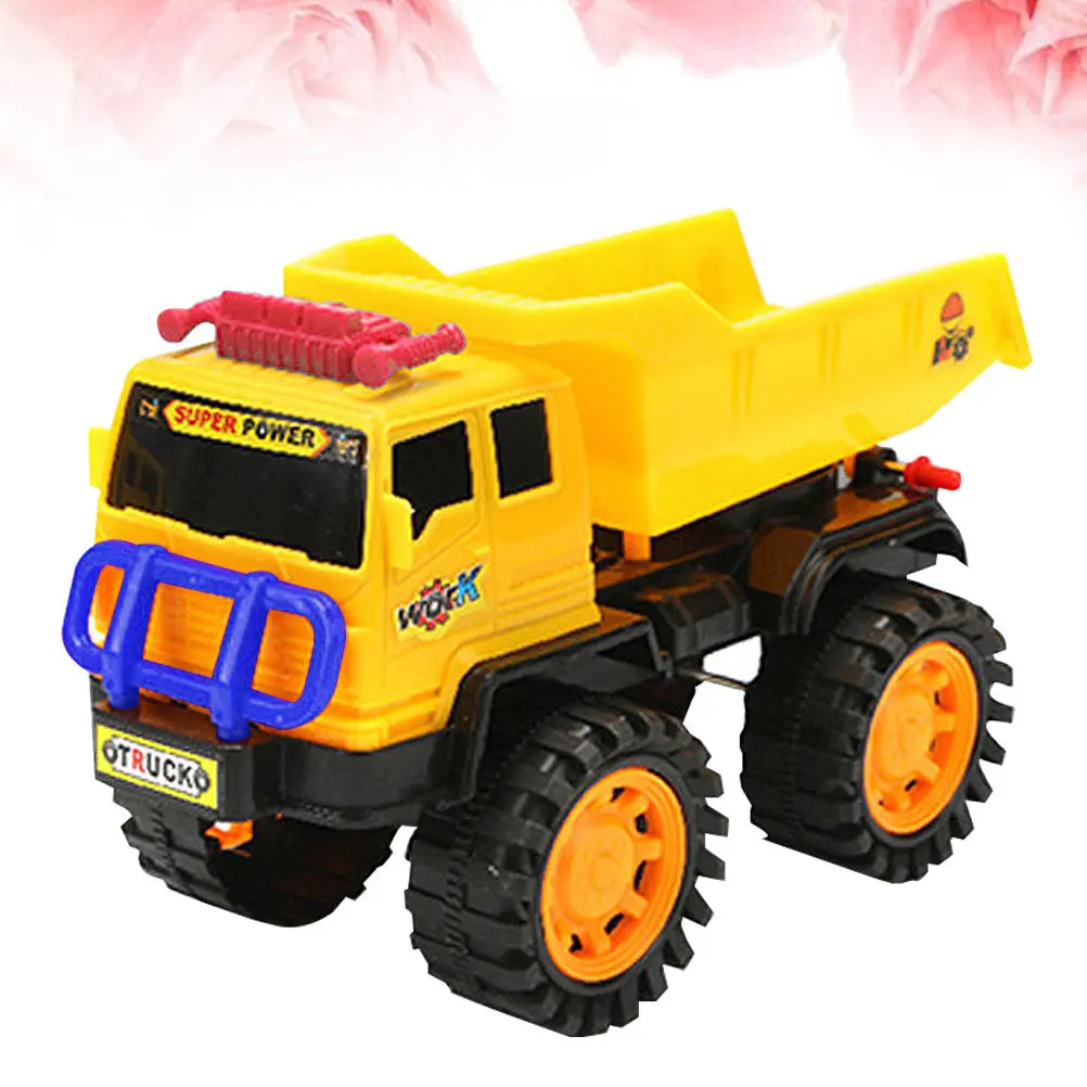 

1Pcs Tilting Cart Engineering Truck Cute Plastic Construction Vehicle for Kids Early Educational Play Indoor Outdoor Fun