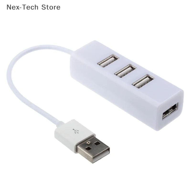 1Pcs 4-port USB Expander Power USB Hub Adapter USB Separators High Speed PC Laptop Accessories