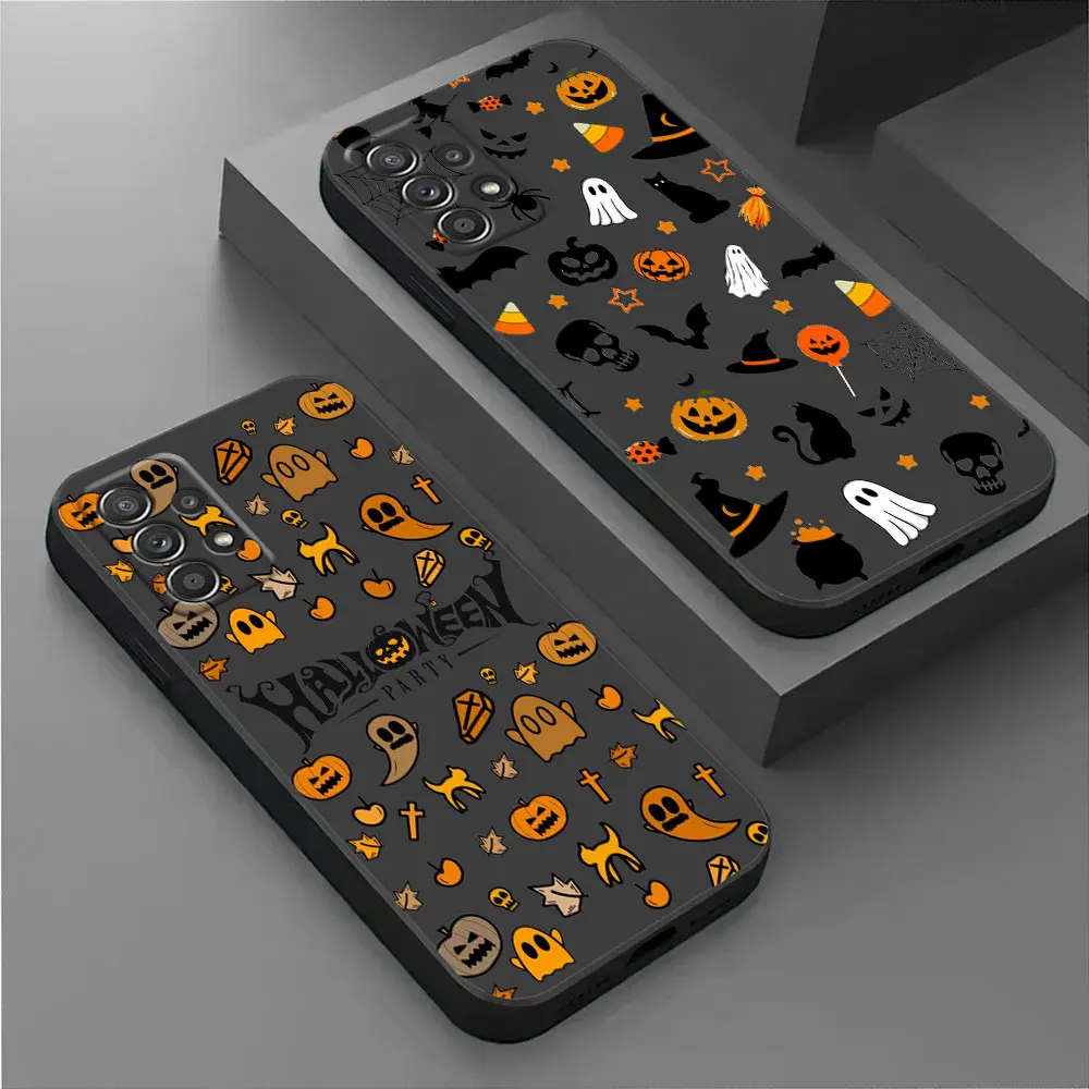 

Happy Halloween For Samsung Galaxy A56 Case A36 A26 A17 A16 A07 A55 A54 A52S A53 5G A51 A34 A35 A33 A32 A50 A72 A71 A30 A7 Cover