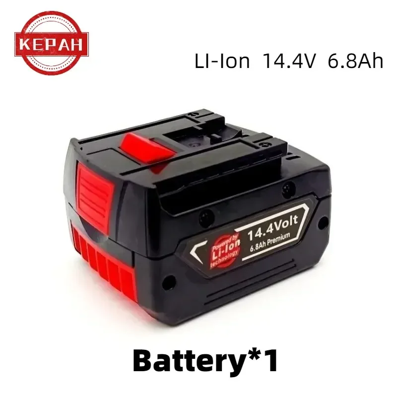 100% New Pro core 14.4V 6800mAh 18650 Lithium-Ion Battery Pack GBA18V80 for Bosch 14.4Volt MAX Cordless Power Tool Drills