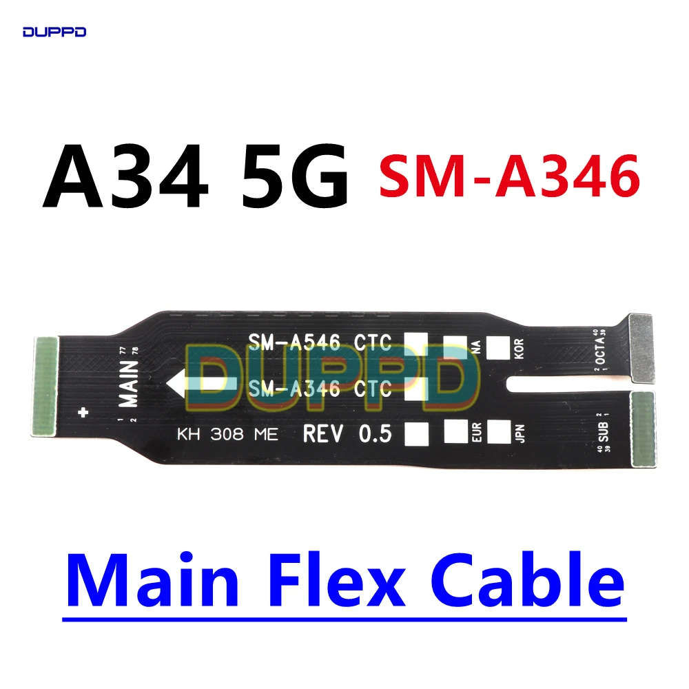 USB Charging Port Dock Board Connector Main Motherboard Flex Cable For Samsung Galaxy A34 5G A346B A346