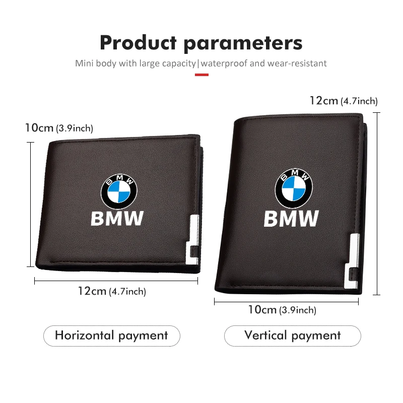 Leather Car Driver License Credit Card Holder Case Wallet For BMW E87 E70 E91 E30 G20 E92 E93 E60 E46 E90 G30 E53 X1