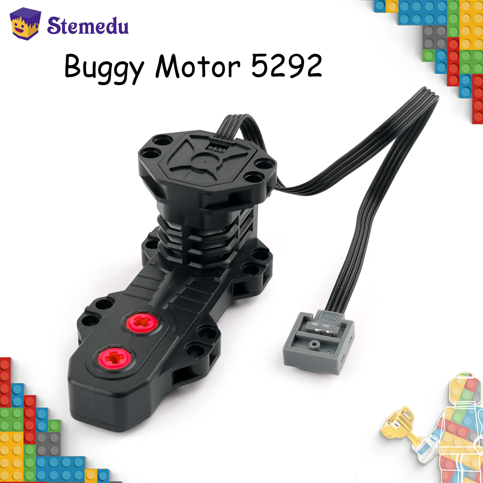 Tech Part 5292 Buggy-Motor, Monster-Motor, kompatibel mit Legoeds-Bausteinen, MOC, Geländefahrzeugen, Sportwagen, Kraftfunktionen