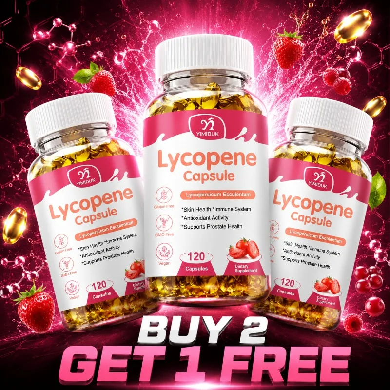 Natural Lycopene Supplement, with Lycopersicum & Antioxidant Formula, Care for Prostate, Strengthen Immunity & Protect Skin