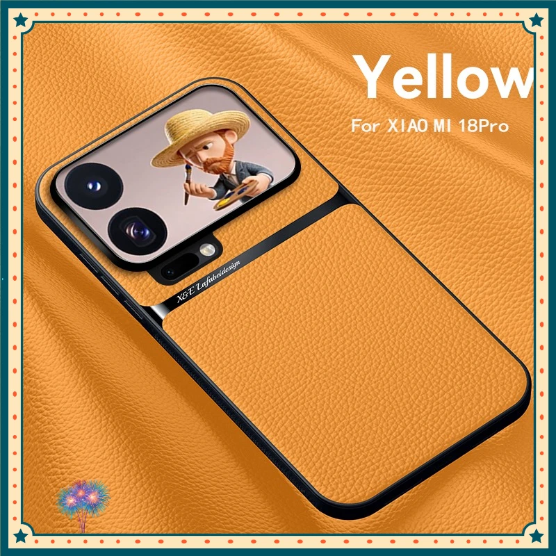 Funda para Xiaomi 18 Pro Max, de la marca ELVEV, fabricada con cuero sintético de primera calidad y TPU flexible, con protección contra golpes y daños, y sistema magnético para sujetar el teléfono.