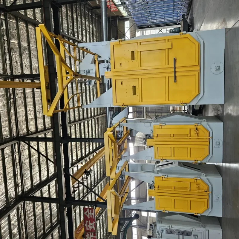 Automatic High Pressure Metal Surface Cleaning Shot Blasting Machine Hook Type Auto Frame Engine PLC Motor Gearbox Pump
