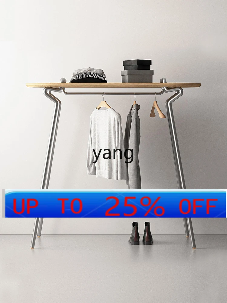 

ltt Silent Wind Floor Bedroom and Household Clothes Rack Stainless Steel Clothes Rack