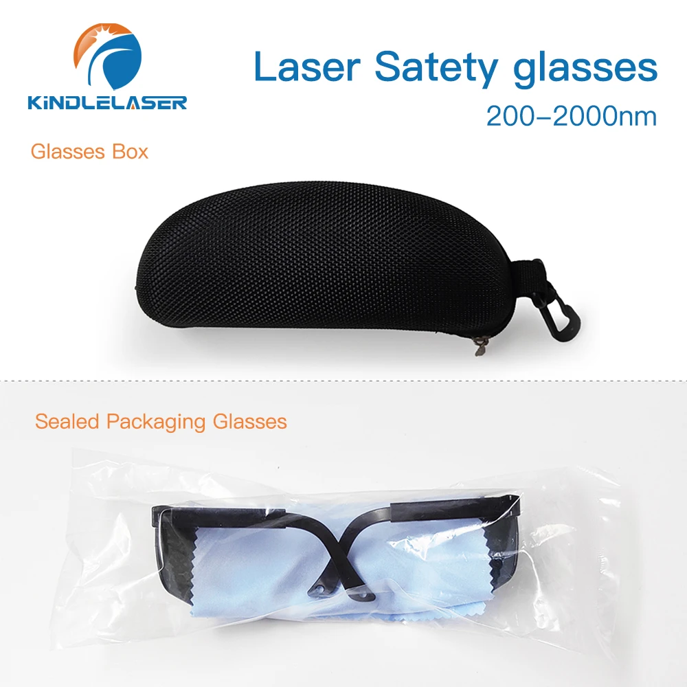 Kindlelaser 200nm-2000nm Occhiali protettivi per occhi di sicurezza laser per marcatura e incisione laser con custodia protettiva