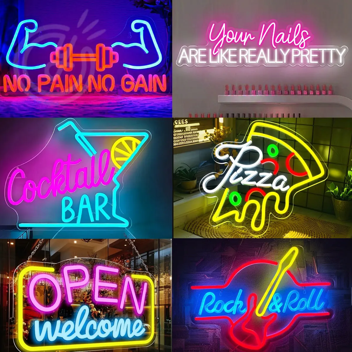 Insegne LED al neon personalizzate in acrilico 3D: adatte per barbieri, bar, caffetterie, saloni di bellezza, studi, eventi di compleanno e decorazioni per feste