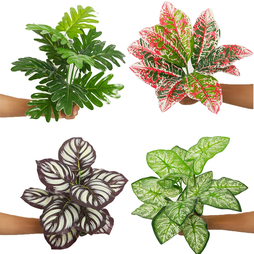 Artificial Plant Wall Decor 4pcs Faux Greenery Hedge for Living Room Wall Backdrop Indoor for tv Background Green Wall Panel
