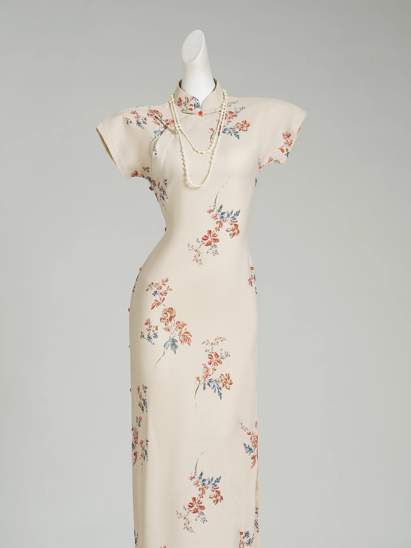 

Дышащая повседневная юбка-сарафан в винтажном стиле для женщин больших размеров, традиционный китайский дизайн, для коррекции фигуры