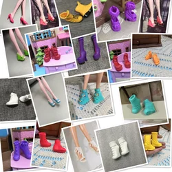 the shoes for Monster High Monster High School Children High Shoes 1/6 Doll  Variety Casual Sandals Shoes Boots Doll Accessories