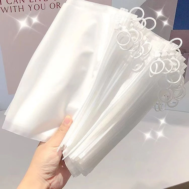 10/20 Pieces Clear Bag with Pull Tab for Home Brush Pen Stationery Accessories Storage Travel Sock Packaging Resealable